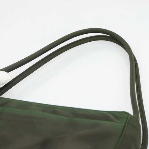 PRADA Shoulder Bag Nylon Khaki Silver Auth 129429 - Picture 9 of 15